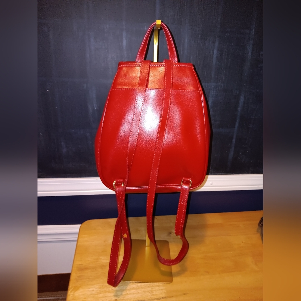 Longchamp Red Leather Backpack - image 2